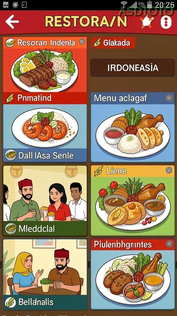 Cuplikan layar 7CONE — aktivitas